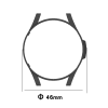Deksel for Samsung Galaxy Watch 4 Classic (46mm) - Herdet plast, Gjennomsiktig shell pocket tasker