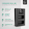 Cargador Doble USB BLN-1 para BCN-1 (Olympus OM-D E-M1 OM-D E-M5 Mark II Pen E-P5 Pen-F)
