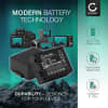 2x Batteri for Panasonic Lumix DMC-GF1, DMC-G2, DMC-G1 DMC-G10 DMW-BLB13 BLB13E BLB13GK BLB13PP Kameraer 1250mAh fra CELLONIC