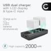 2x Batteri for Arlo Pro 2, Arlo Pro 1 2000mAh + Dobbel Lader fra CELLONIC