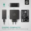 Cargador USB pared para Samsung, Apple, Huawei, Xiaomi, Sony, ... con USB PD Power Delivery 60W - 3A, cargador rápido USB Adaptador enchufe USB para tomas EU Estación de carga USB Adaptador de corriente