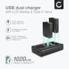 2x Batterie LP-E10 1020mAh + Chargeur Double LC-E10 LC-E10E pour Canon EOS 1100D 1200D 1300D EOS 1D X EOS 2000D EOS 4000D EOS Kiss X50 X70 X80 EOS Rebel T3 T5 T6