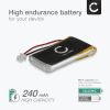 Batteri för Plantronics CS520, CS510, CS351, CS55, W720, C65, HL10, W710, Savi 720, Savi 710, Savi 420 65358-01,64399-03 (240mAh, 3.7V) från CELLONIC