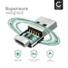 2x USBC USB Adapter - Verloopstuk van USB-C (female) naar USB-A (male) met connector voor laden en snelle gegevensoverdracht voor iPhone, iPad, Galaxy, Huawei, telefoon, tablet en laptop - groen