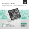 Batteria sostitutiva A-4A per Arlo Pro 5 / Pro 4 / Pro 3 (VMC4040P) / Ultra (VMC5040) / Ultra 2 / VMA5400 Affidabile pila subtel® da 4800mAh Lunga durata per la tua sicurezza