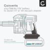 Batteriadapter Makita 18V til Dyson V7 & V8-seriens - MT18V7V8 konverter for Dyson støvsugere fra CELLONIC