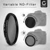 Adjustable Neutral-density Filter ND2-400 for Ø 43mm Long Exposure Filter