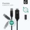 Kamera USB-kabel til Samsung i8 WB500 WB5500 WB600 WB650 WB700 PL100 PL150 PL20 PL210 PL50 ES55 ES65 ES70 ES75 ST65 ST500 ST30 L100 TL220 1.5m Hurtig opladning af datakabel til kamera Opladerledning PVC - Sort