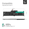 1x Batteri for Lenovo ThinkPad Yoga 260, Lenovo 00HW026, 00HW027, SB10F46464, SB10F46465 2700mAh 14.8V fra CELLONIC