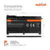 Batteri til HP Pavilion x360 11 / Omen 15 - ON03XL, BI03XL (3400mAh) + Verktøy Reservebatteri