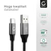 Universal USB A to USB C cable for headphones, cameras, cell phone and smartphone, tablet, smartwatch and more - charging & data cable 2m gray