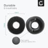 subtel Replacement Ear Pads for Sennheiser HD 25 HD 25-1 II, HD25 HD25-1 II, PC 150, PC 151, PC151 Headphone Covers 65mm Earpads Earphone Ear Cushion / Cups Headband Covers