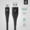 USB Data Cable for Sony WF-1000XM3 WF-1000XM4 WF-SP900 WH-1000xM3 WH-XB700 WH-CH510L 3A Charging Cable for Headphones / Headsets 1m File Transfer Nylon - Black