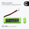 2x Batteri for Swissvoice DP500, Audioline Monza, Medion Life S63062, S63065, MD82973 500mAh fra CELLONIC