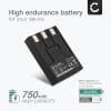 Batteri for Canon Digital IXUS 2, IXUS i, IXUS 750, IXUS 700, Powershot SD550, SD110, SD500, NB3L Kameraer 750mAh fra CELLONIC