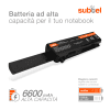 Batteria subtel® U164P per notebook Dell Studio 1745 / Studio 1749 Affidabile ricambio da 6600mAh Sostituzione ottimale per computer portatile laptop Dell