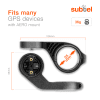 Bike Mount for Garmin Edge Explore, Edge Explore 2, Edge 830, Edge 1040, Edge 530, Edge 540, Edge 130 Bicycle Handlebar Mounting Bracket 25mm-35mm from subtel