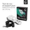 Dragonne pour DJI Mini 2, 3 télécommande avec support de fixation - Harnais anti-chute pour télécommande de drone - noir