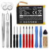 Batteri for Apple iPod Touch 4 Gen. - A1367 616-0550, 616-0551 (930mAh, 3.7V) + Verktøy fra subtel