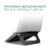 Laptopstandaard / verhoging voor laptop & notebook. Laptophouder: ergonomisch in hoogte verstelbare standaard - 3 in 1 laptop riser wit voor bureau of bank