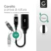 Cavo OTG USB C Type C per cellulare LG G5, G6, G7, G7 ThinQ, G8 ThinQ, G8S ThinQ, K30, V20, V30, V40 ThinQ USB A versione 3.1 Gen 1 guaina in Nylon cavetto adattatore per telefono smartphone 'on the go', da 15cm nero