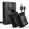 2x Batteri 1600mAh+ Dobbel Lader