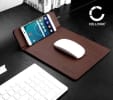 Tappetino per mouse CELLONIC® Caricabatterie wireless per smartphone abilitati Qi iPhone Galaxy Nexus Huawei Caricatore induzione Stazione ricarica senza fili Caricabatterie wireless Charger induttivo