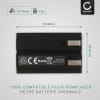 2x Batterie 750mAh pour appareil photo Nikon Coolpix 4500, Coolpix 4800 - Remplacement modèle EN-EL1 NP-800