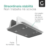 Supporto verticale per pc portatile, notebook, laptop. Stand modulabile in larghezza per , ABS trasportabile in borsa o zaino, regolabile, leggero, sicuro stabile