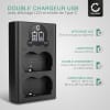 Chargeur Double USB BP-511 BP-512 pour batterie CB-5L de Canon EOS 5D, 50D, 40D