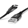 1x Cavo USB, nero PVC (2.4A), 1m