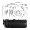 CELLONIC® DMW-BGGH5 Grip d'alimentation pour Panasonic Lumix GH5, Lumix GH5 II Poignée de batterie, Batterie-grip