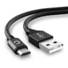 Micro USB 2.0 Aluminium-Nylon, nero