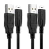 2x Cable USB