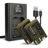 2x 1600mAh, Caricabatterie Doppio