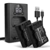 2x 1600mAh, Dual Charger