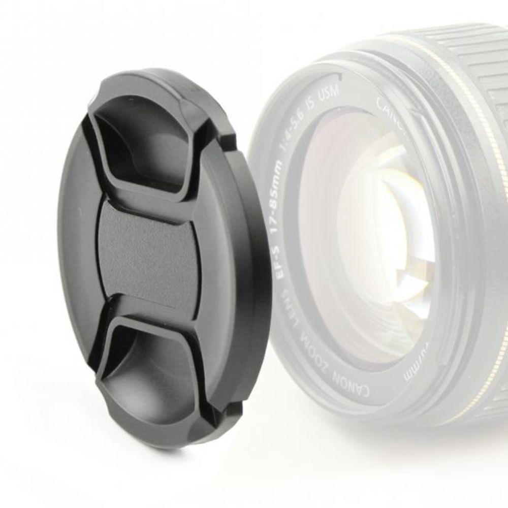 Tappo Obiettivo Anteriore Universale 58 Mm A Pinza Centrale Con Cavetto – Veloce E Sicuro