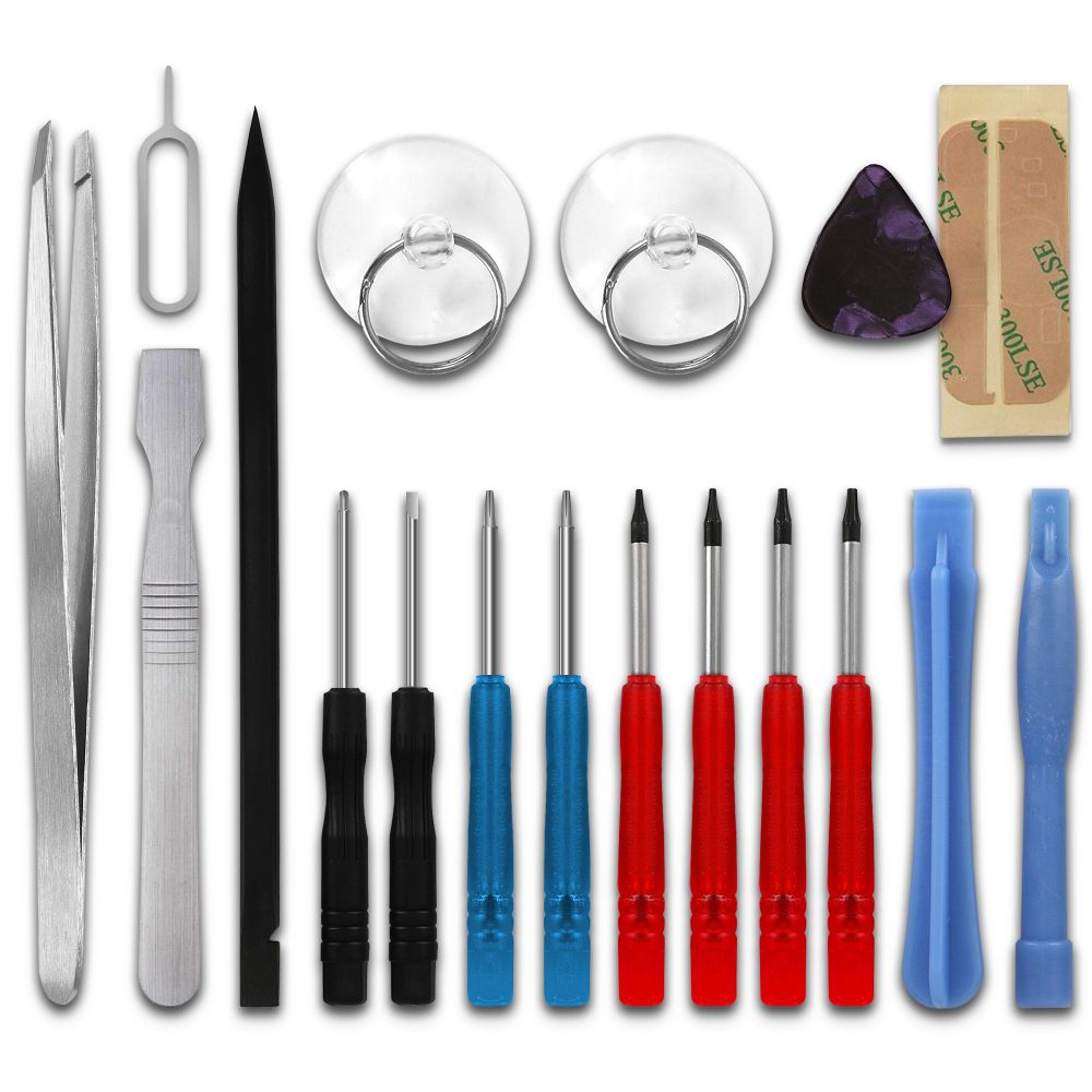 Kit De Démontage Pour Smartphone - 9 Outils (tournevis, Ventouse, Levier) Compatible IPhone Et Autres Marques
