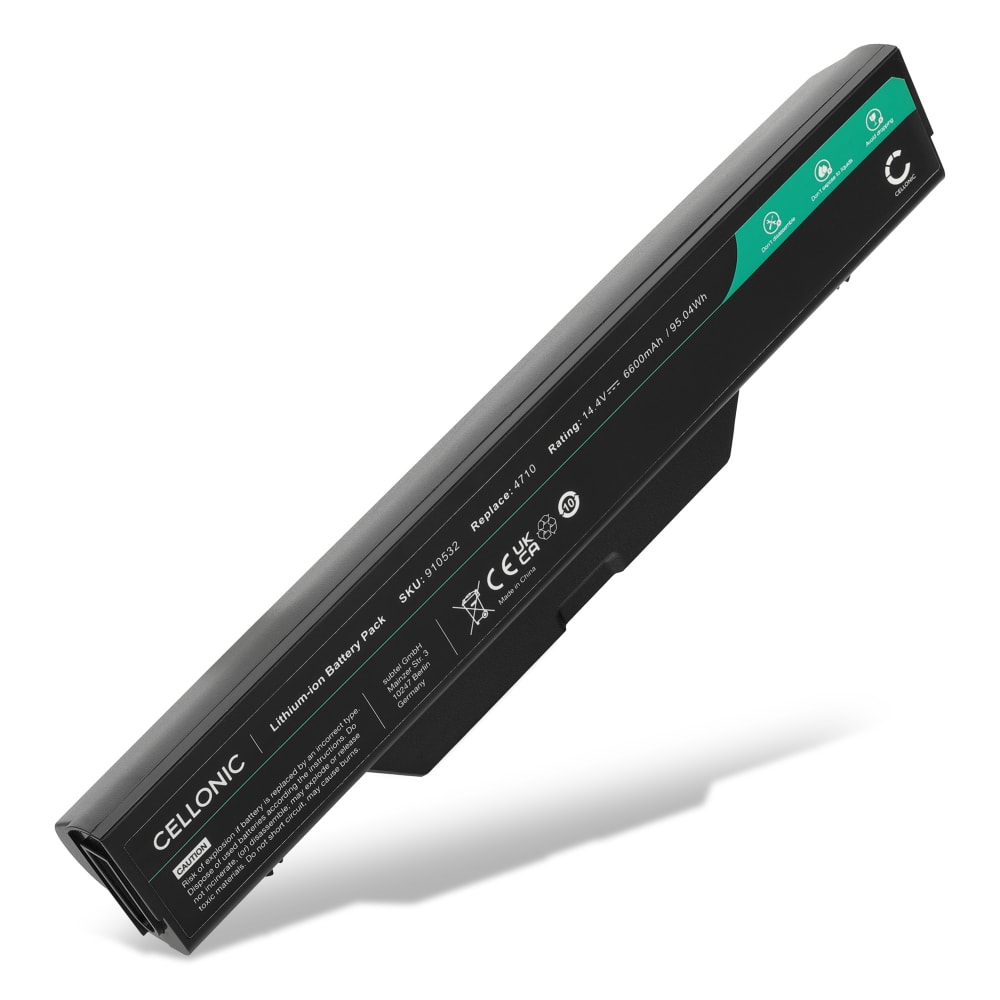 Batteri for HP ProBook 4510s, 4710s, 4720s, 4515s, ZZ06, ZZ08 6600mAh 14.4V fra CELLONIC