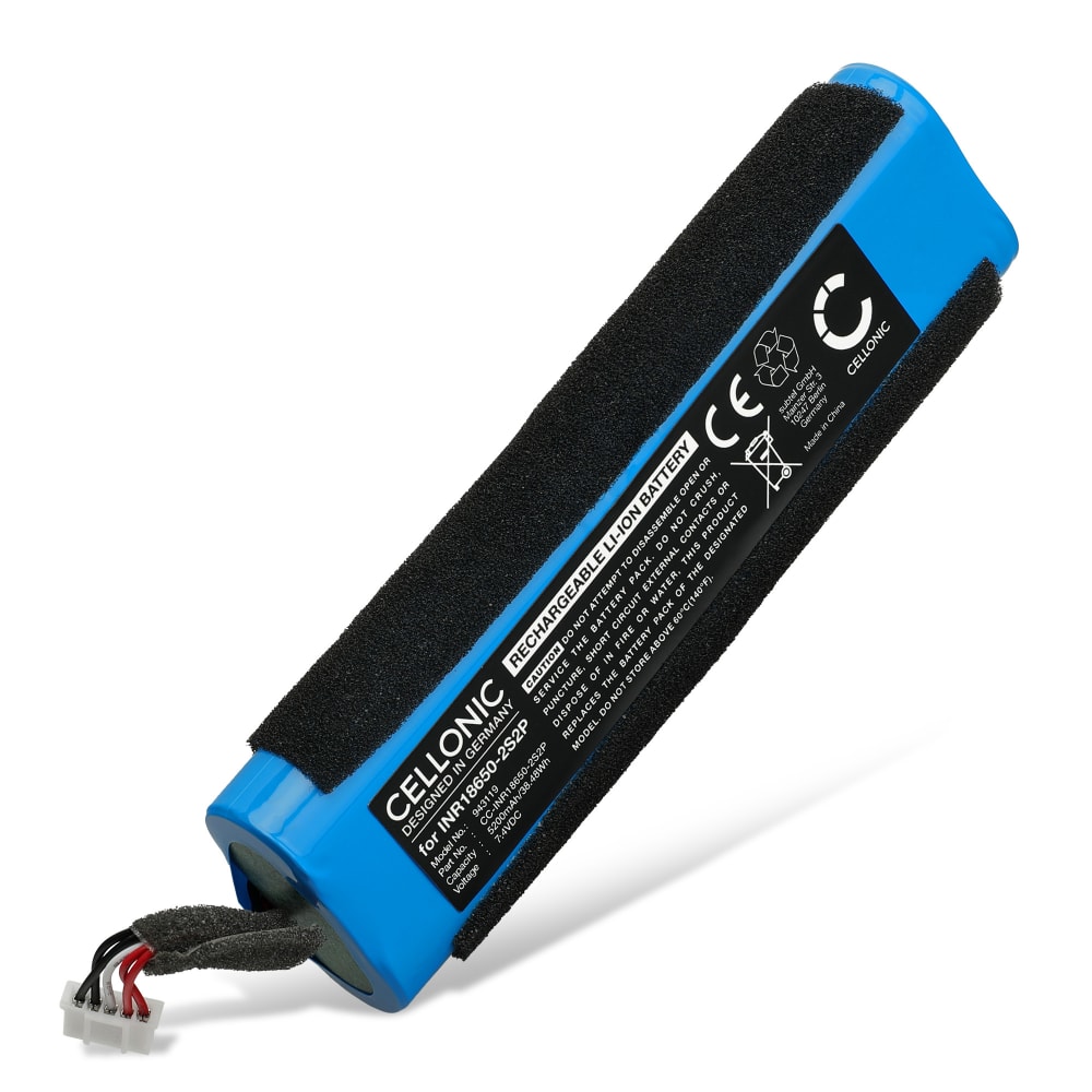 Batteri för Teufel MOTIV GO VOICE - INR18650-2S2P (5200mAh)