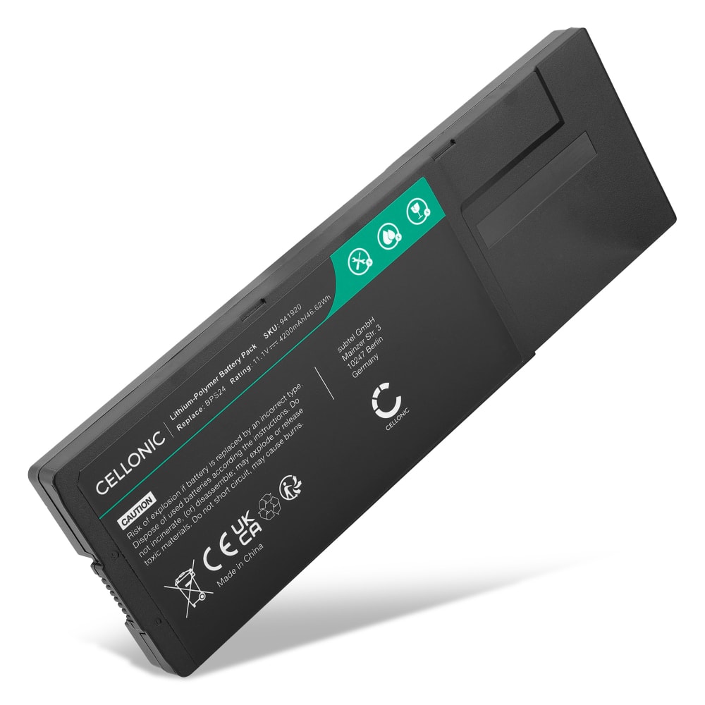 Akku tietokoneeseen Sony VAIO VPC, SVS13, 15 - VGP-BPS24, 4200mAh, 11.1V vaihtoakku