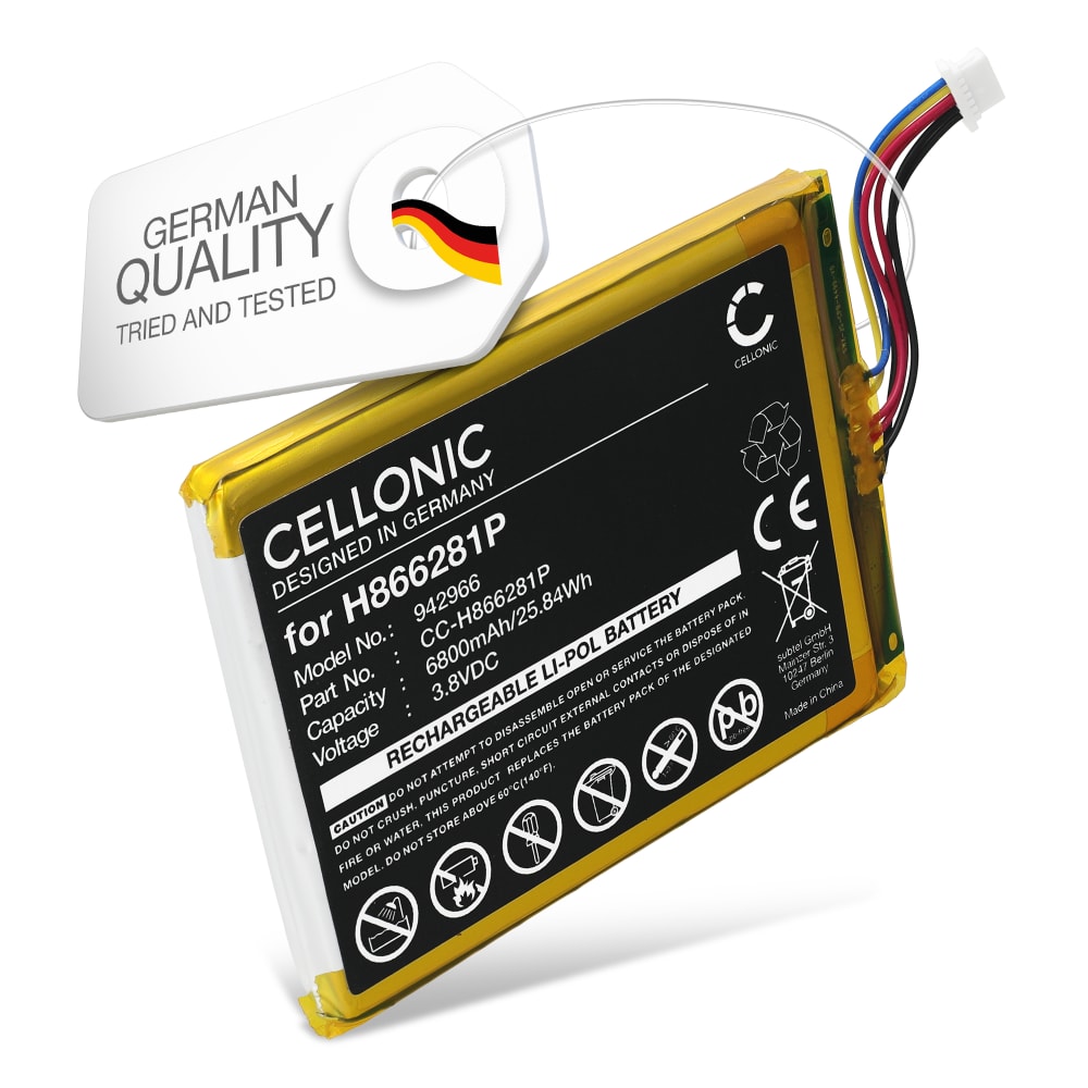 Batteri for EZVIZ DP1, DP1C, DP1S 6800mAh fra CELLONIC