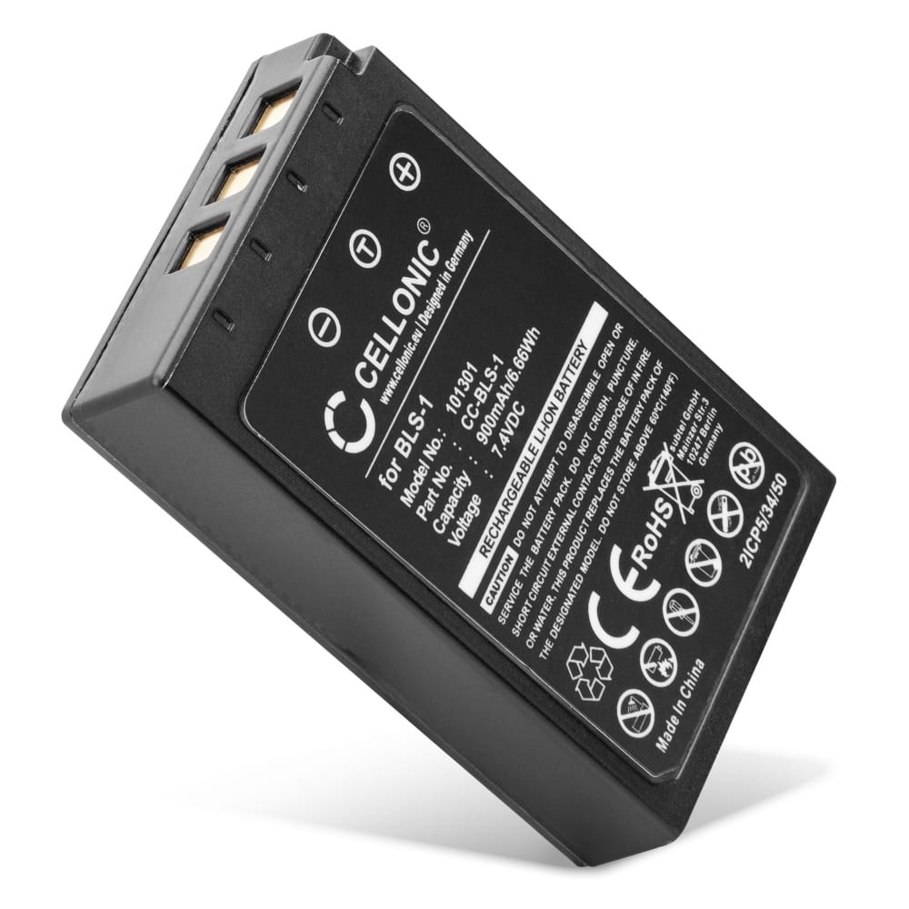 Bateria Olympus BLS-1 900mAh - BLS-1, Batería recargable para camaras Olympus E-420 E-450 E-410 E-400 E-420 E-620 E-600 Pen E-P3 E-PL1 E-P1 E-P2