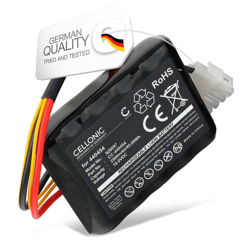 Batteri for AL-KO Robolinho 100, 700, 1100, 41.6, Karcher RLM4 (440454, 441154, 442175, 442196) 2500mAh fra subtel