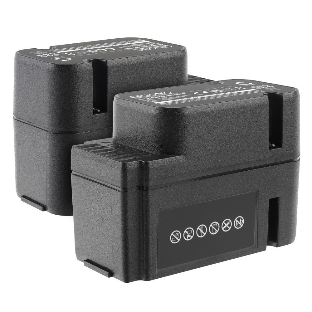 2x Batteri for Worx Landroid WG798E, WG794E, L2000, L2000i, L1500, L1500i, WG790E.1, M1000i, WR113MI, WG792E.1, WA3225 28.0v  2500mAh Li Ion fra CELLONIC