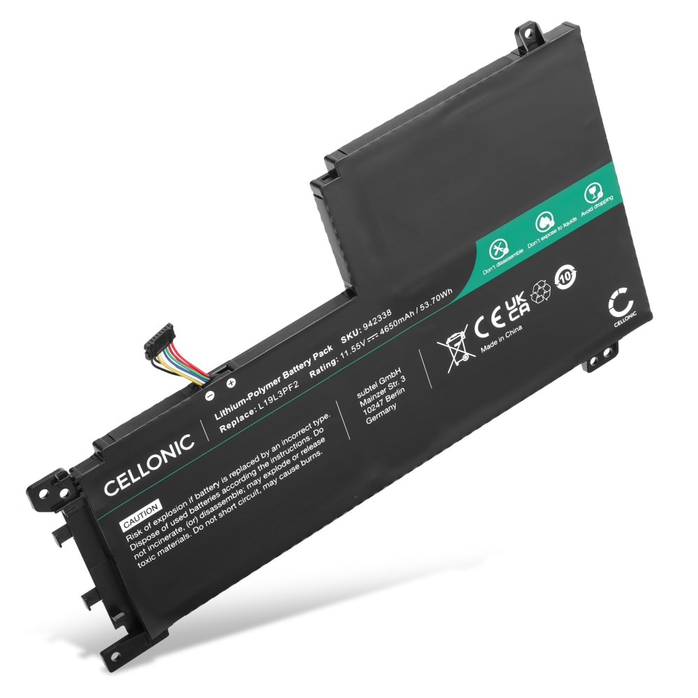 Batteri for Lenovo IdeaPad 5 16ARH7, 15ABA7, 5ALC05, 15ARE05, 15IAL7, 15IIL05 4650mAh fra CELLONIC
