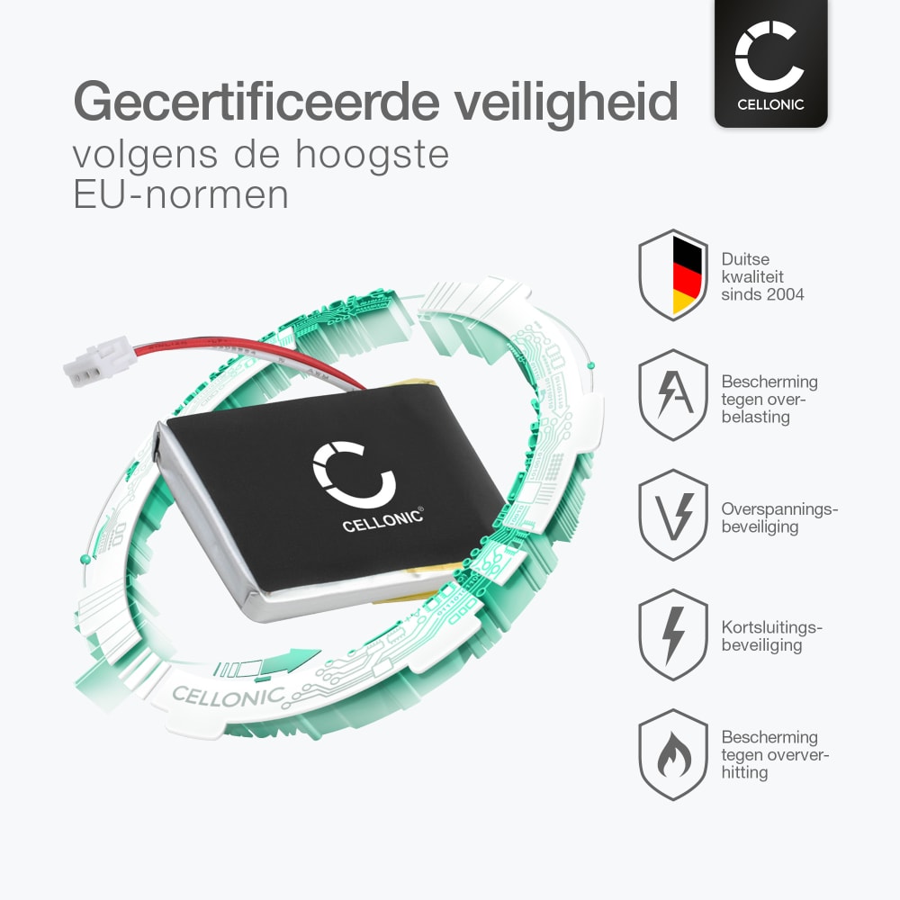 Subtel CELLONIC Batteria 533-000120 450mAh Compatibile Logitech MX Master / Anywhere 2, Con Kit Attrezzi