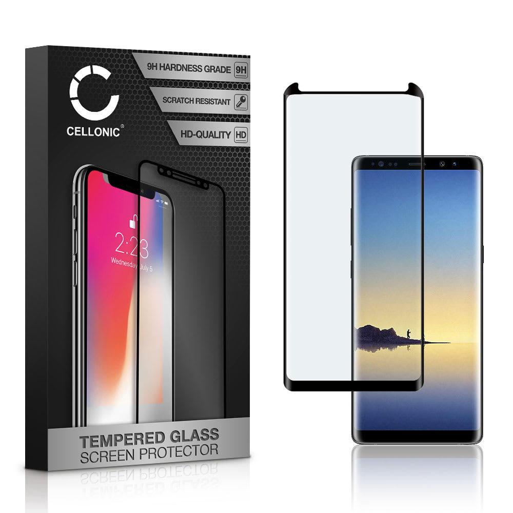 0,33mm Displayskydd / skärmskydd för Samsung Galaxy Note 8 (SM-N950)- mobil, 9H 3D Full Cover, Full Glue - smartphone-skyddsglas, screen protector