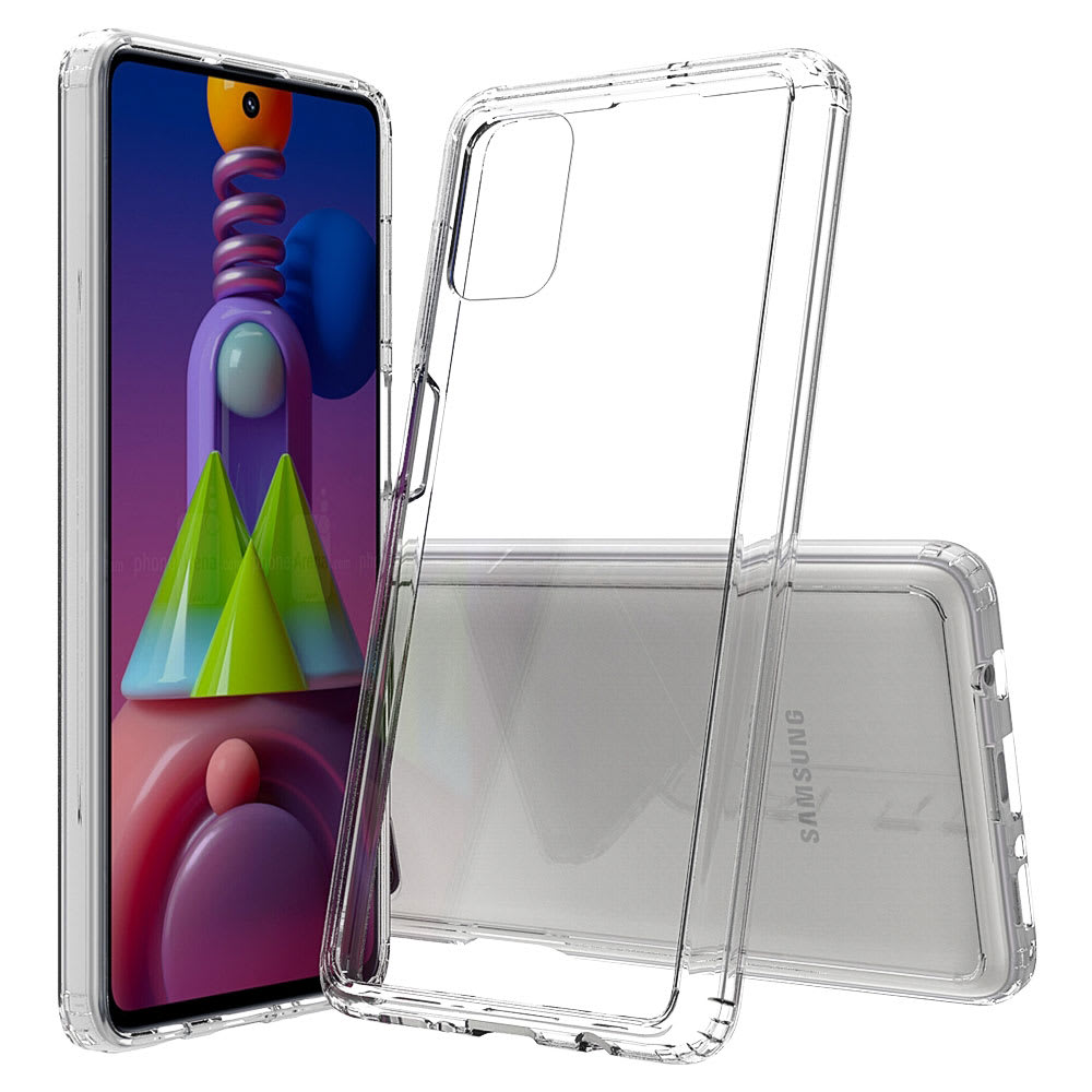 subtel® Schutzhülle Backcover kompatibel mit Samsung Galaxy M51 (SM-515) Handyhülle Handytasche Hülle TPU Handyschutz Tasche Back Case Bumper Transparent