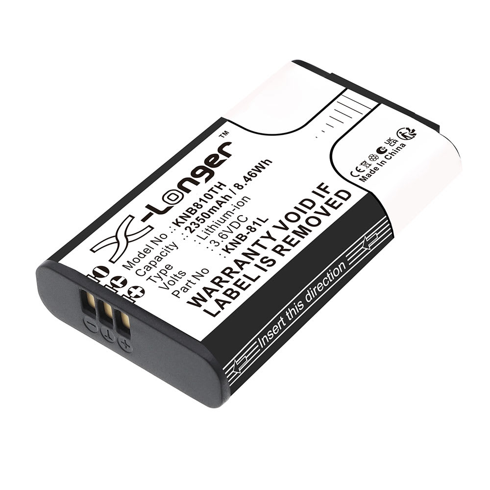 Batteri for PKT-300, TK-3601D, NX-P500 KNB-81L 3.6V 2350mAh Lithiumion fra CELLONIC